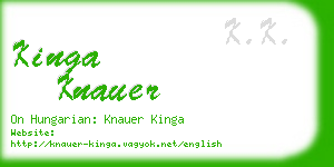 kinga knauer business card